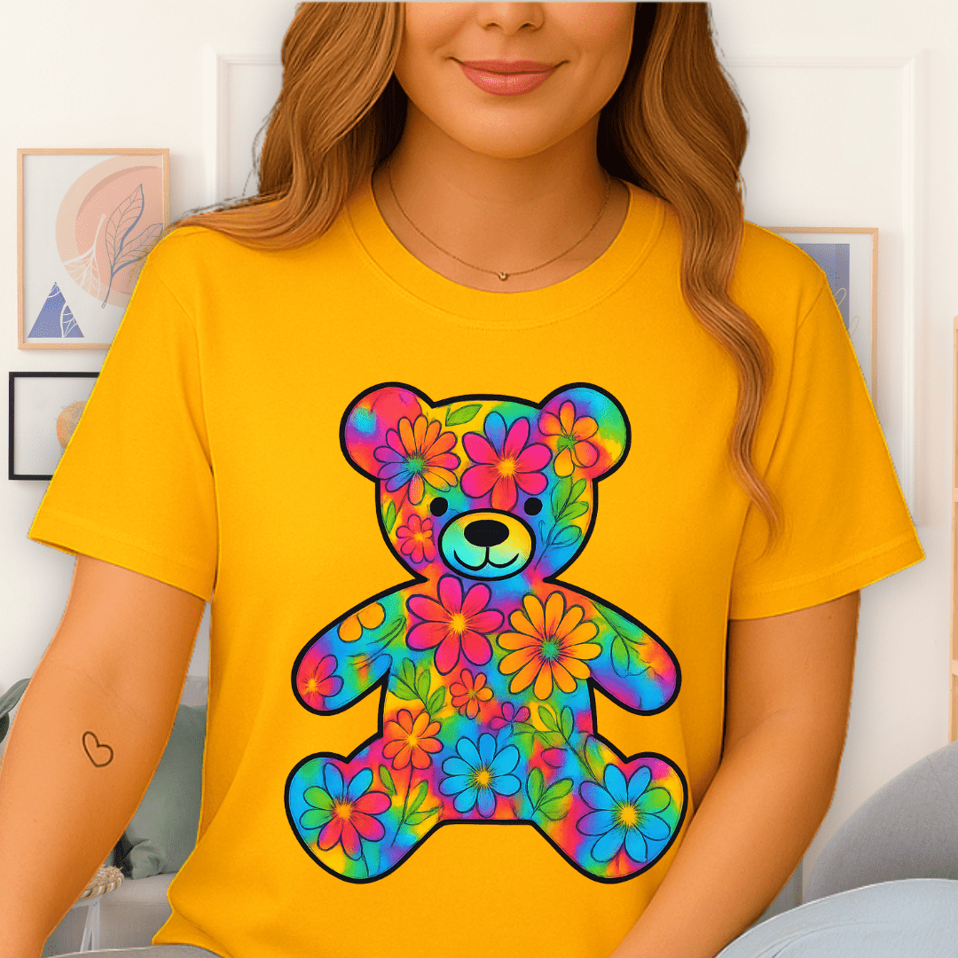 Cool Teds Teddy-Bear Flowery Friend T-Shirt Daisy / S