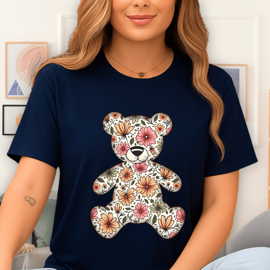 Floral Fun T-Shirt Navy