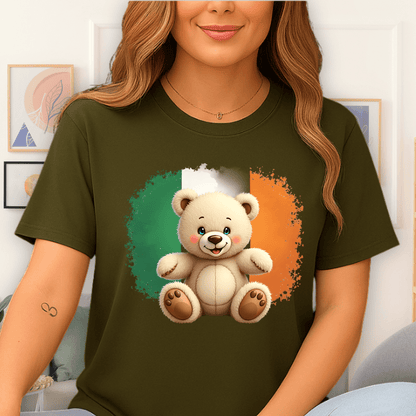 Emerald Isle Smile T-Shirt Military Green