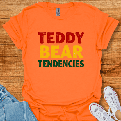 Cool Teds Teddy-Bear Teddy Bear Tendencies T-Shirt Orange / S