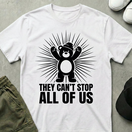 Cool Teds Teddy-Bear Unstoppable T-Shirt White / S