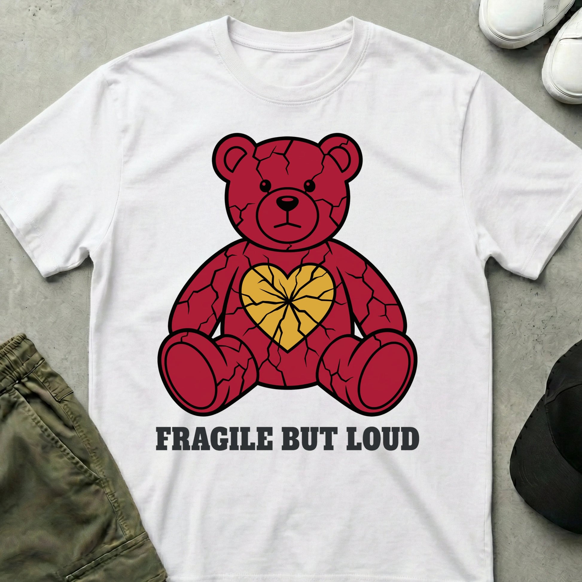 Fragile But Loud T-shirt White