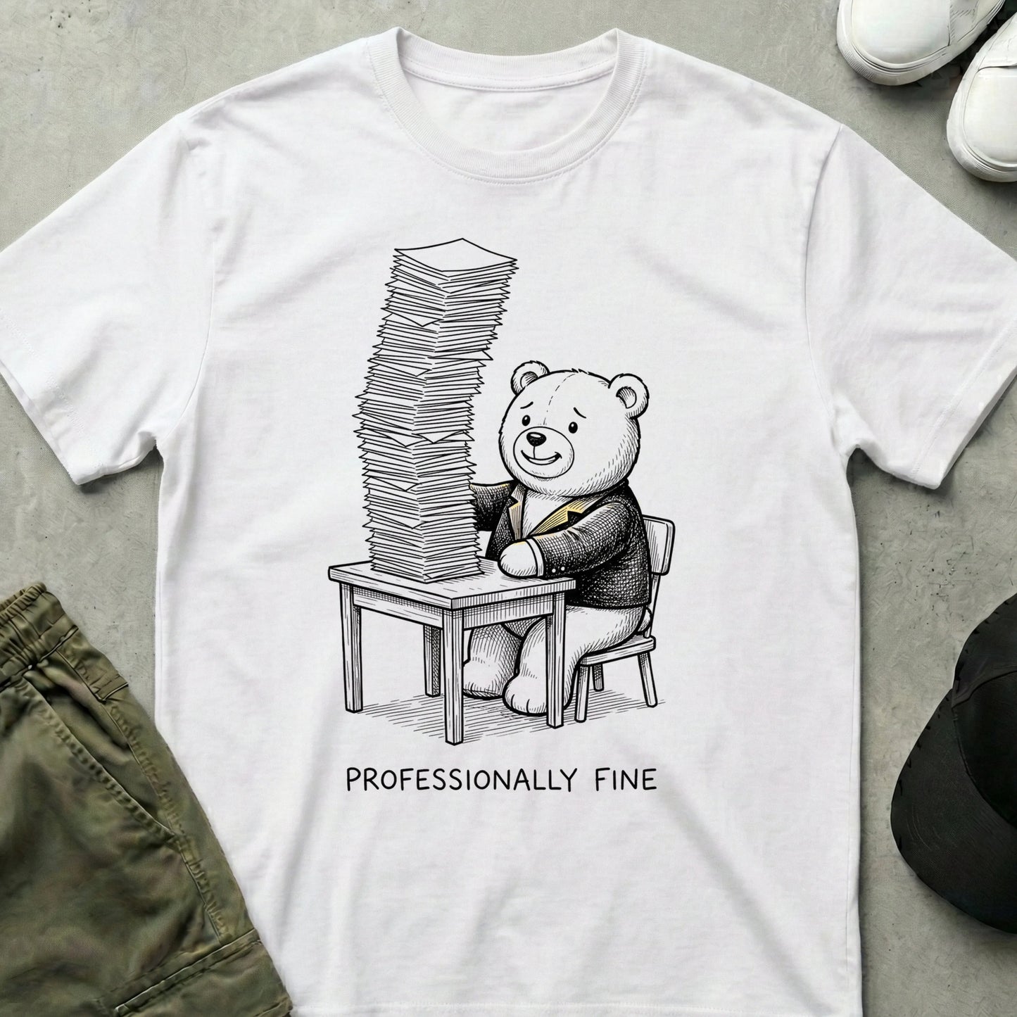 Work Face T-Shirt White