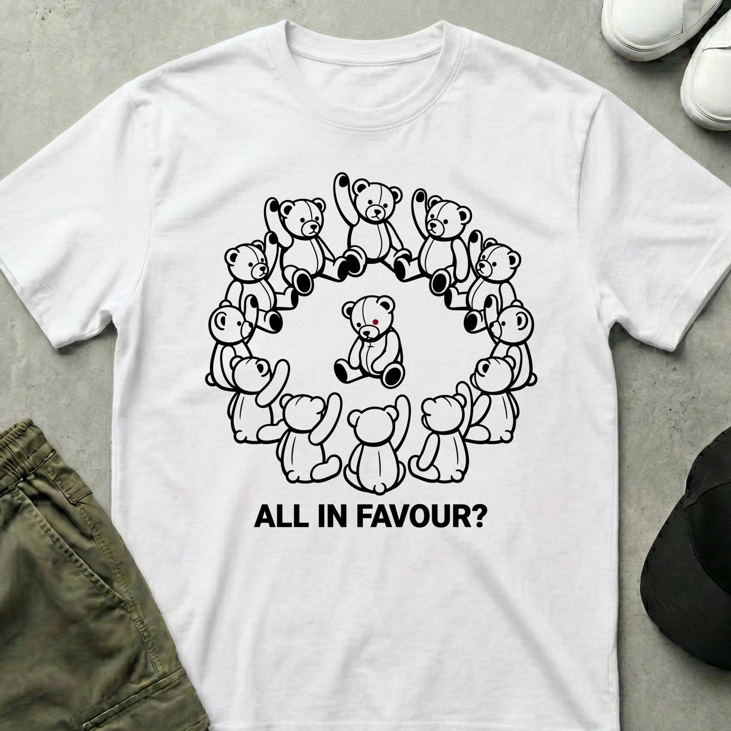 All in Favour T-Shirt White