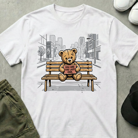 Cool Teds Teddy-Bear The Last One T-Shirt White / S
