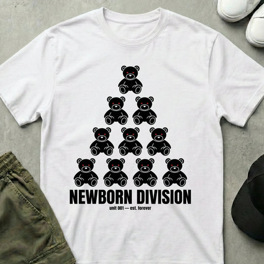 Newborn Division T-Shirt White