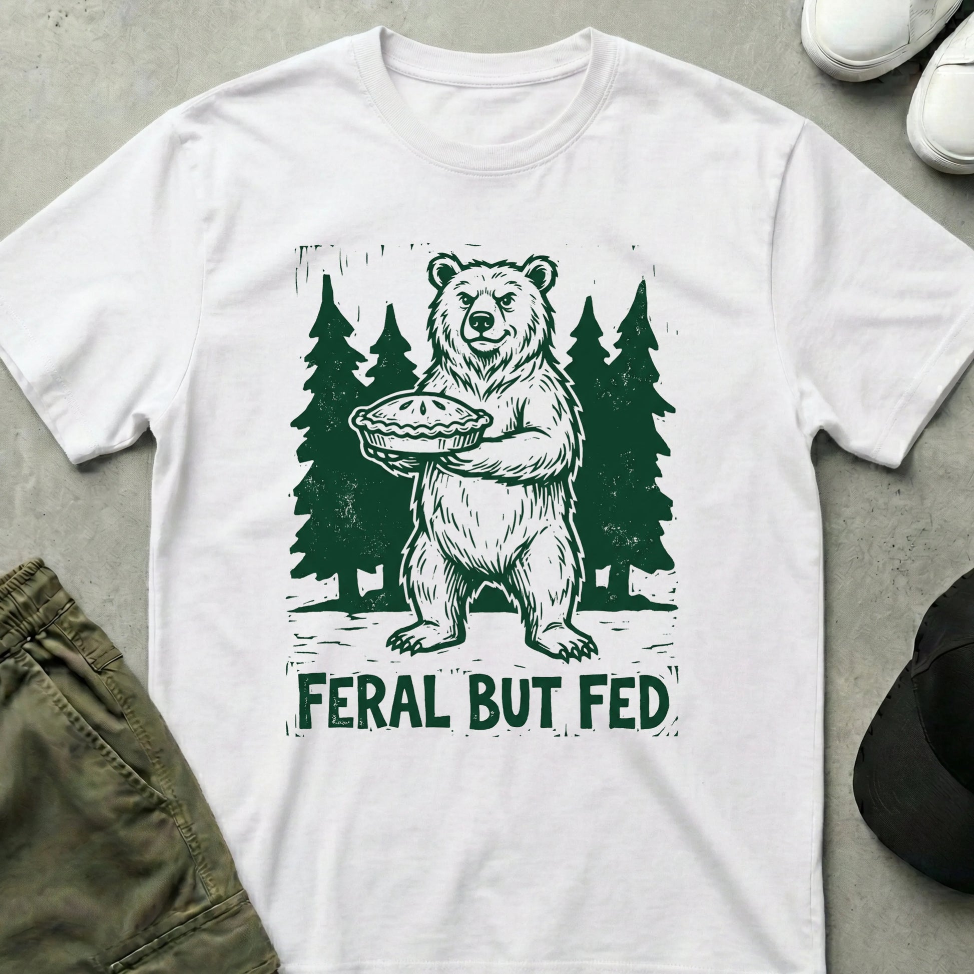 Forest Feast T-shirt White