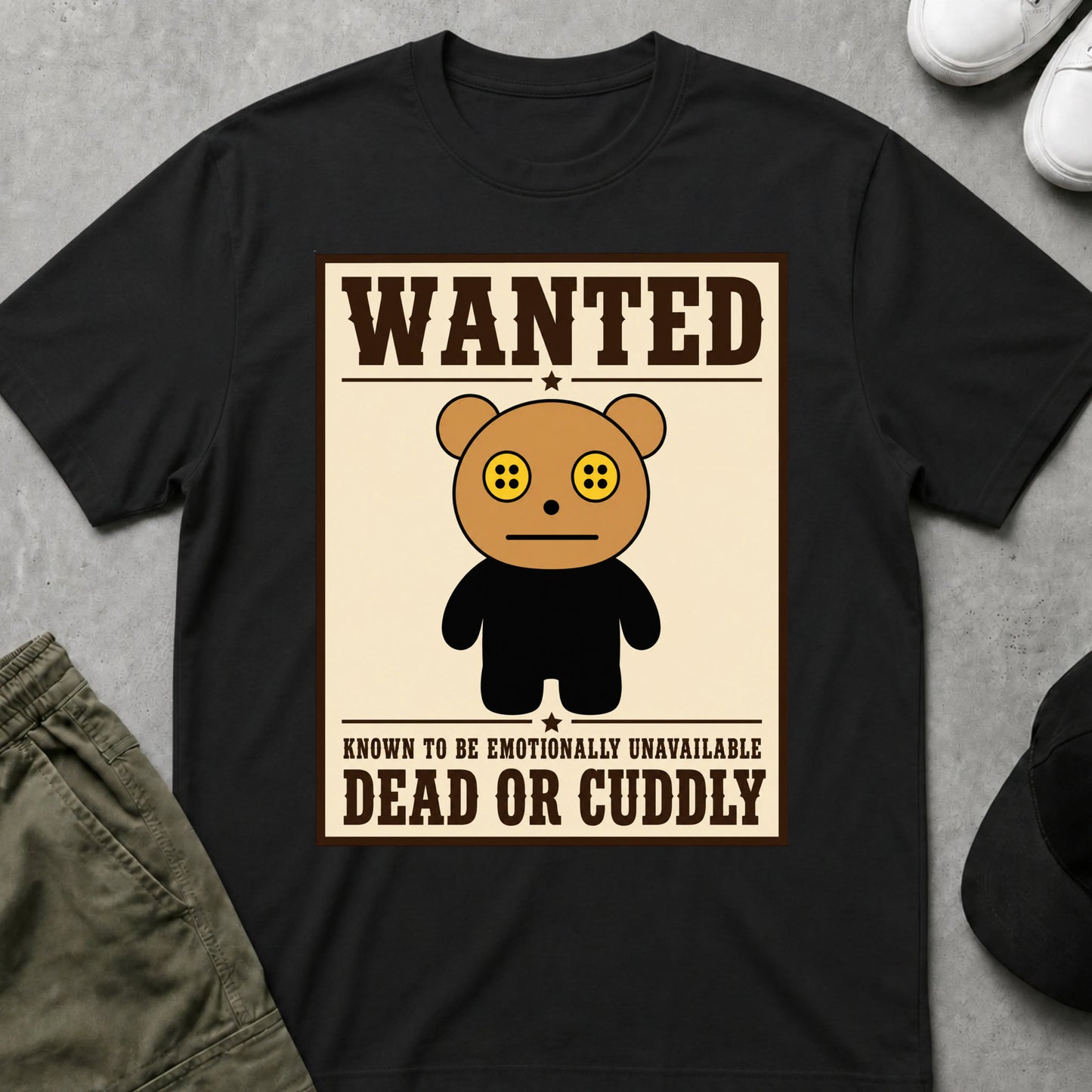 Wanted T-Shirt Black