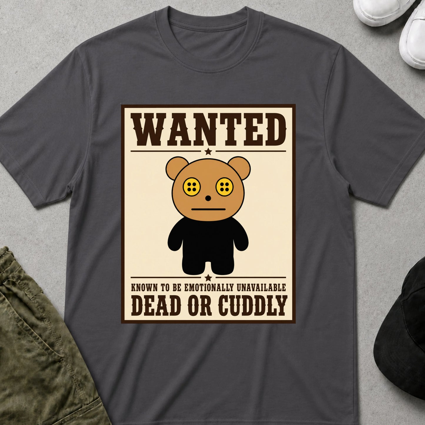 Wanted T-Shirt Charcoal
