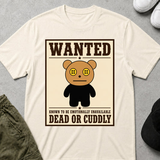 Cool Teds Teddy-Bear Wanted T-Shirt Natural / S