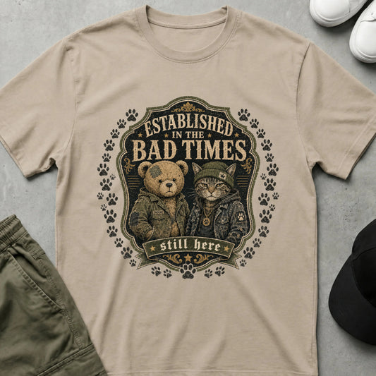 Bad Times - Good Friends T-Shirt Sand