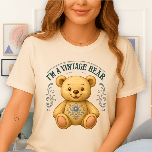 Cool Teds Teddy-Bear Victorian Bear T-Shirt Natural / S