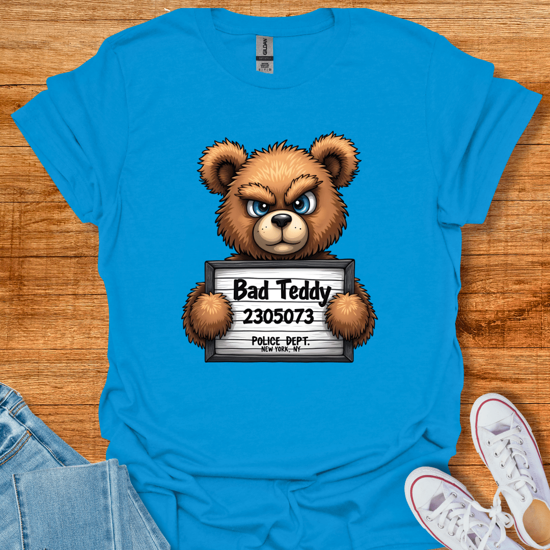 Cool Teds Teddy-Bear Bad Teddy T-Shirt Sapphire / S