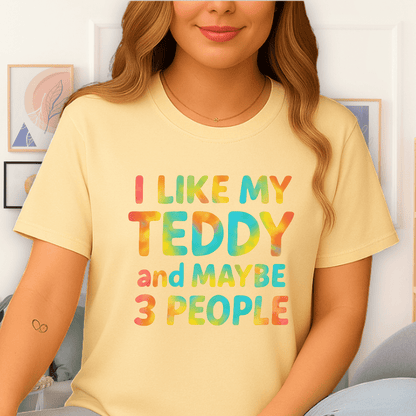 Cool Teds Teddy-Bear I'm Choosy T-Shirt Cornsilk / S