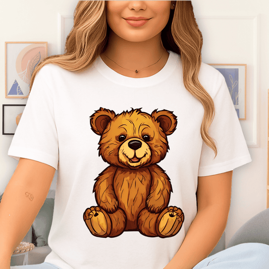 Cool Teds Teddy-Bear Woodland Pal T-Shirt White / S