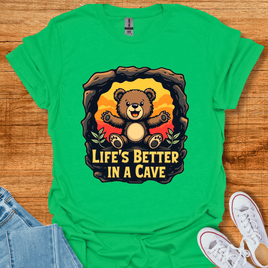 Cave Bear T-Shirt Irish Green