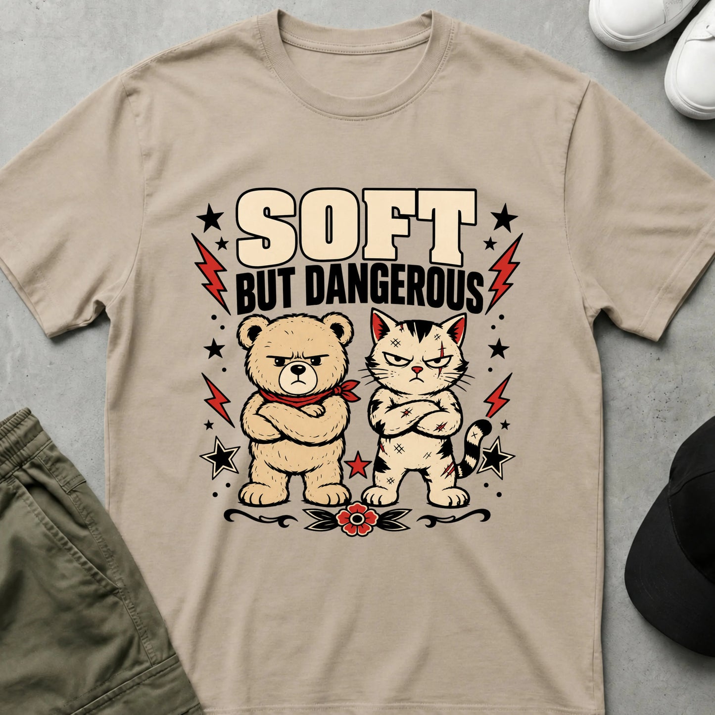 Soft and Dangerous T-Shirt Sand