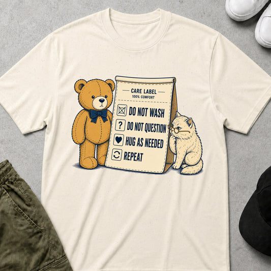 Care Label T-Shirt Natural