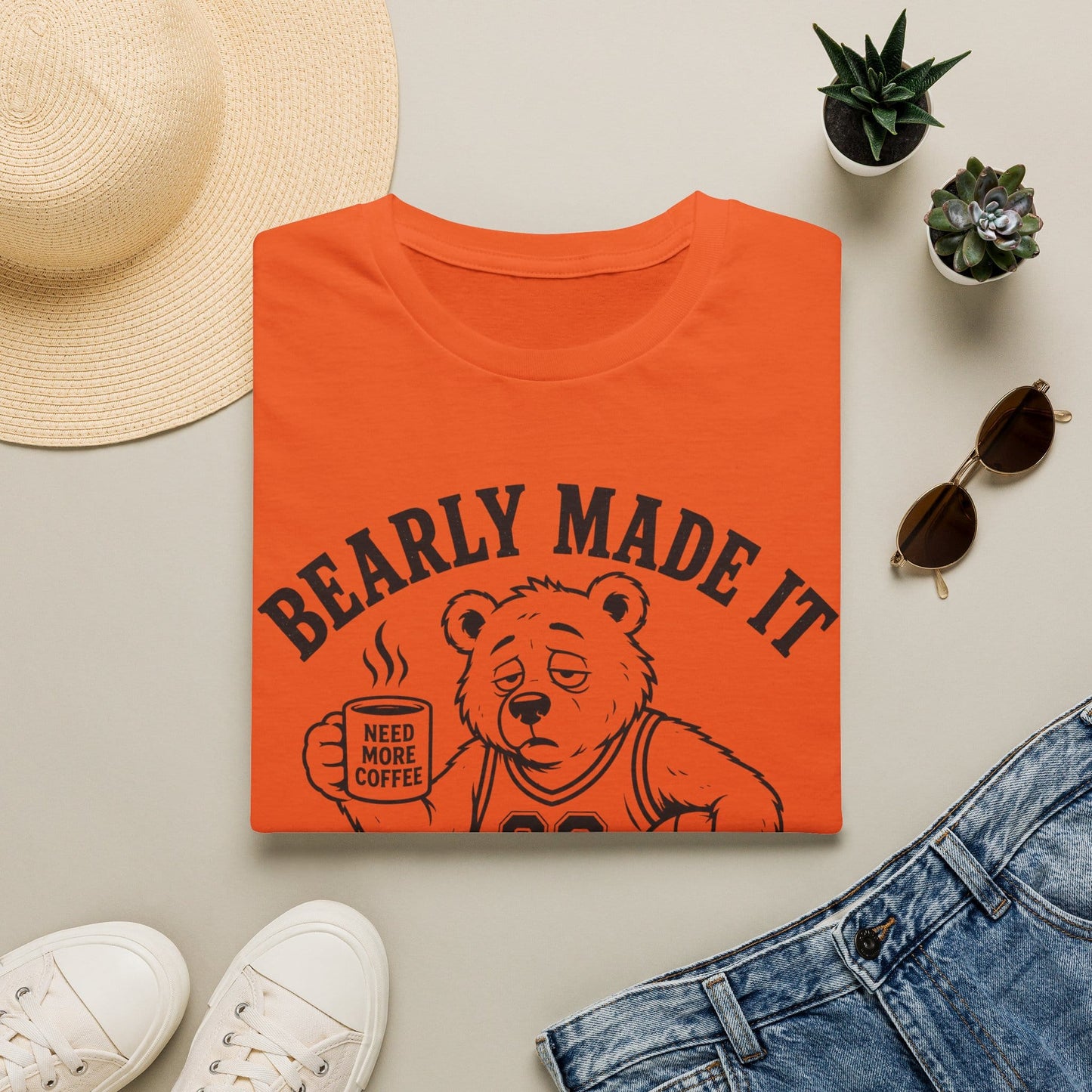 Cool Teds Teddy-Bear Basketball Bear T-Shirt Orange / S