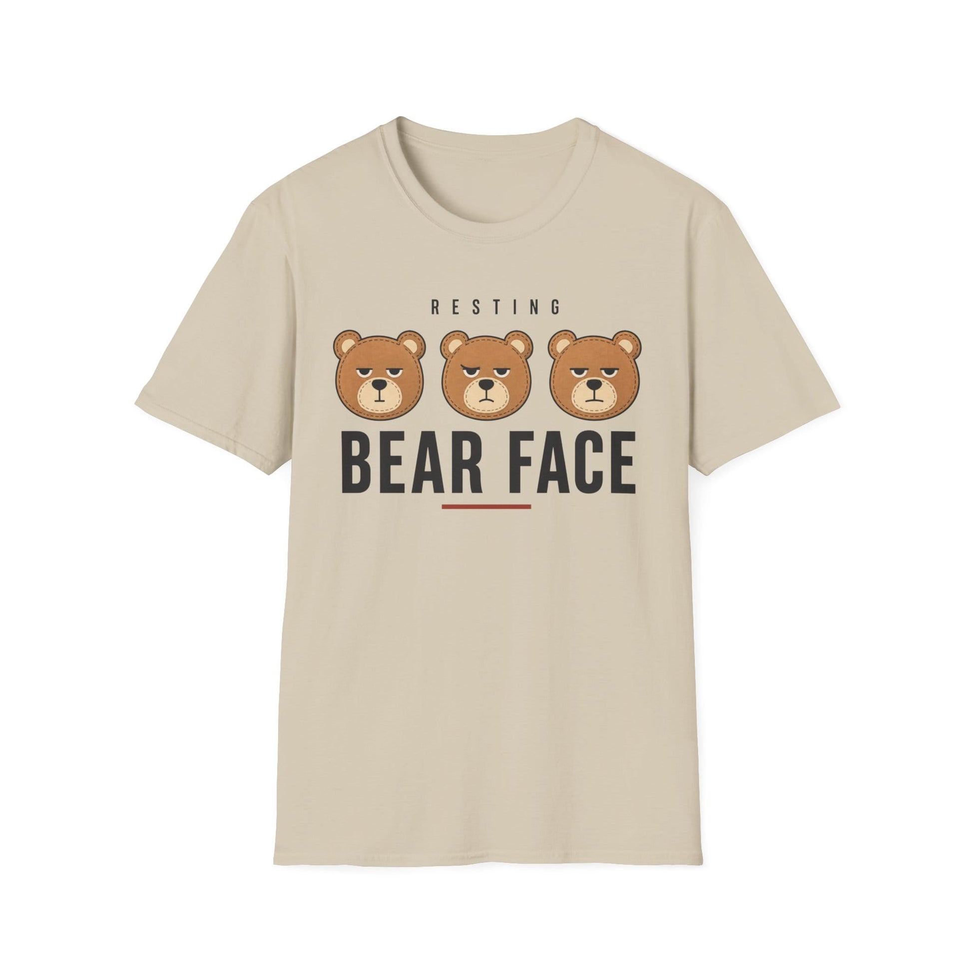 Cool Teds Teddy-Bear Resting Bear Face T-Shirt