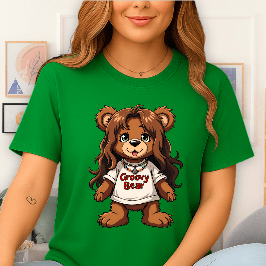 Groovy Bear T-Shirt Irish Green