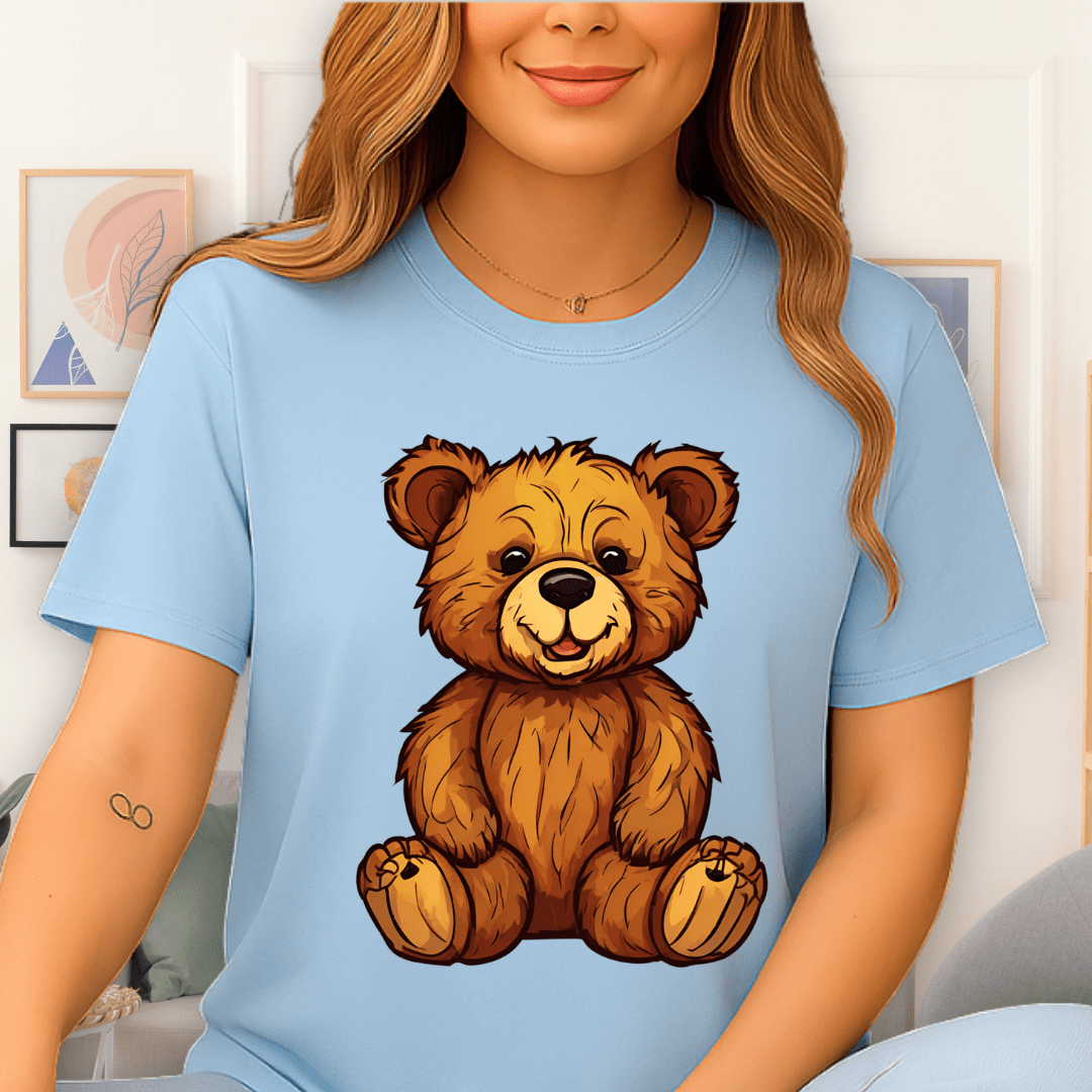 Cool Teds Teddy-Bear Woodland Pal T-Shirt Light Blue / S