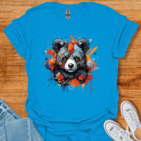 Street Splash Bear T-Shirt Sapphire