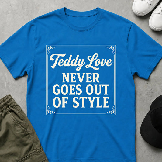 Cool Teds Teddy-Bear Teddy Love T-Shirt Sapphire / S