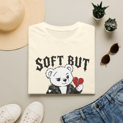 Printify Teddy-Bear Soft but Dangerous T-Shirt Natural / S