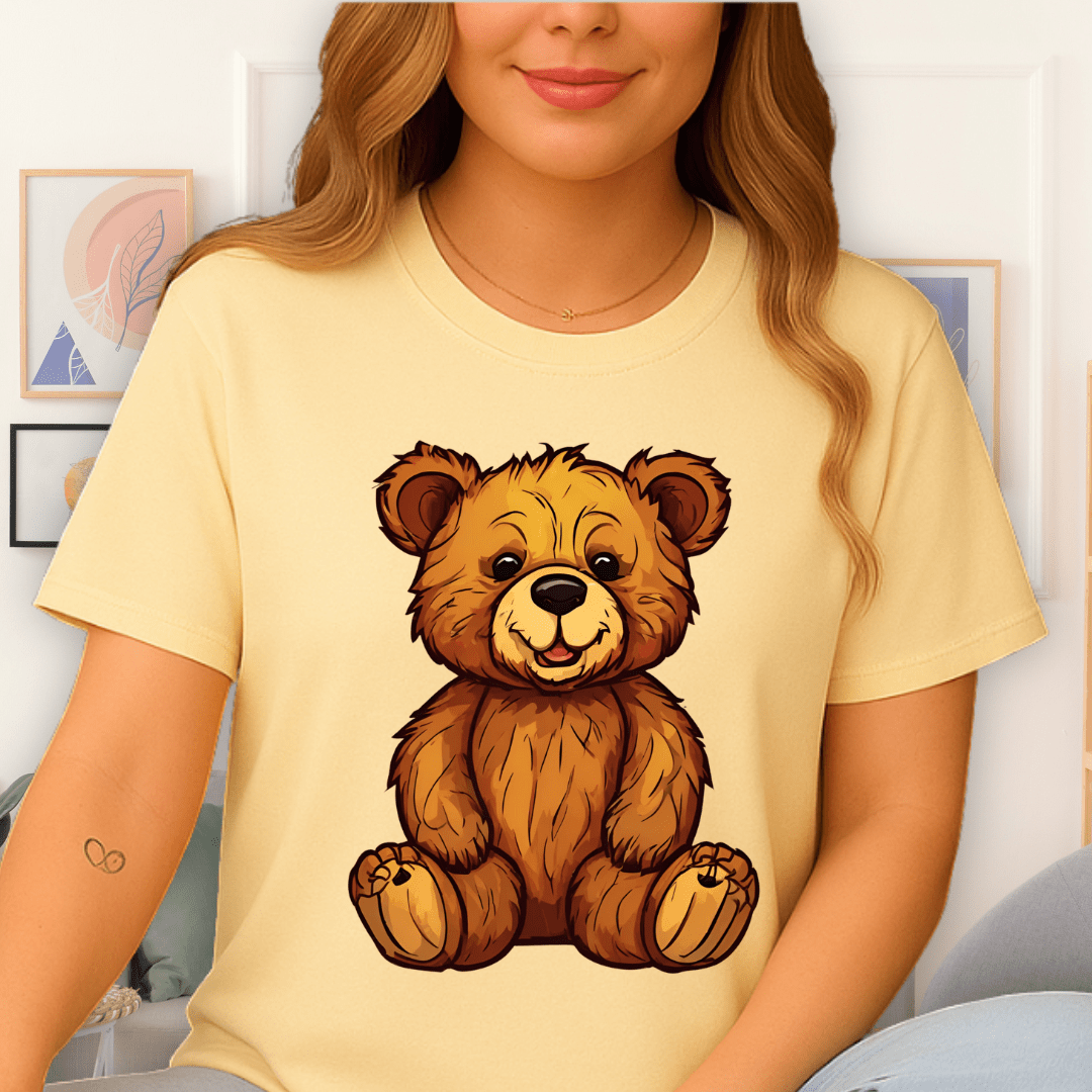 Cool Teds Teddy-Bear Woodland Pal T-Shirt Cornsilk / S