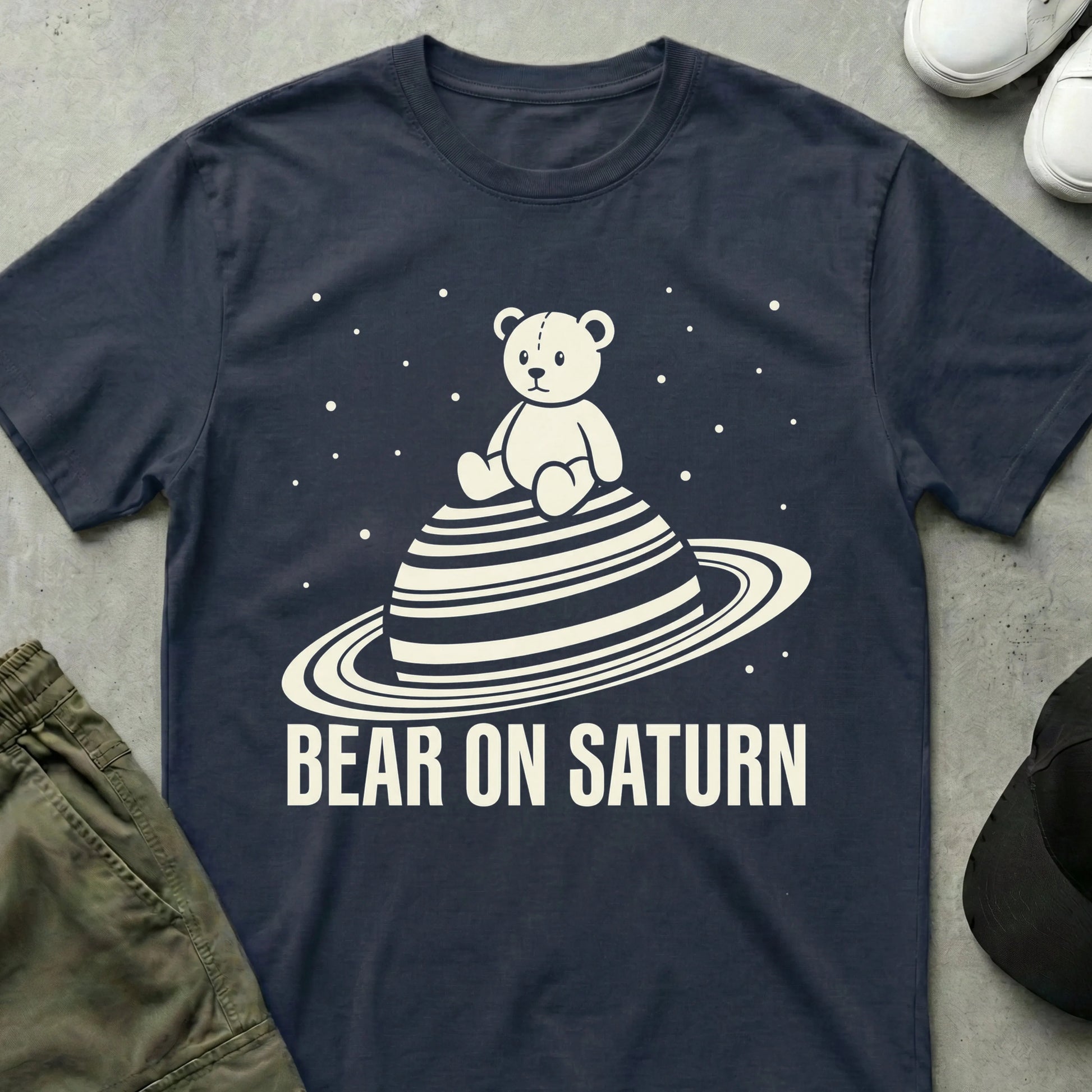 Cool Teds Teddy-Bear Planet Plush T-Shirt Navy / S