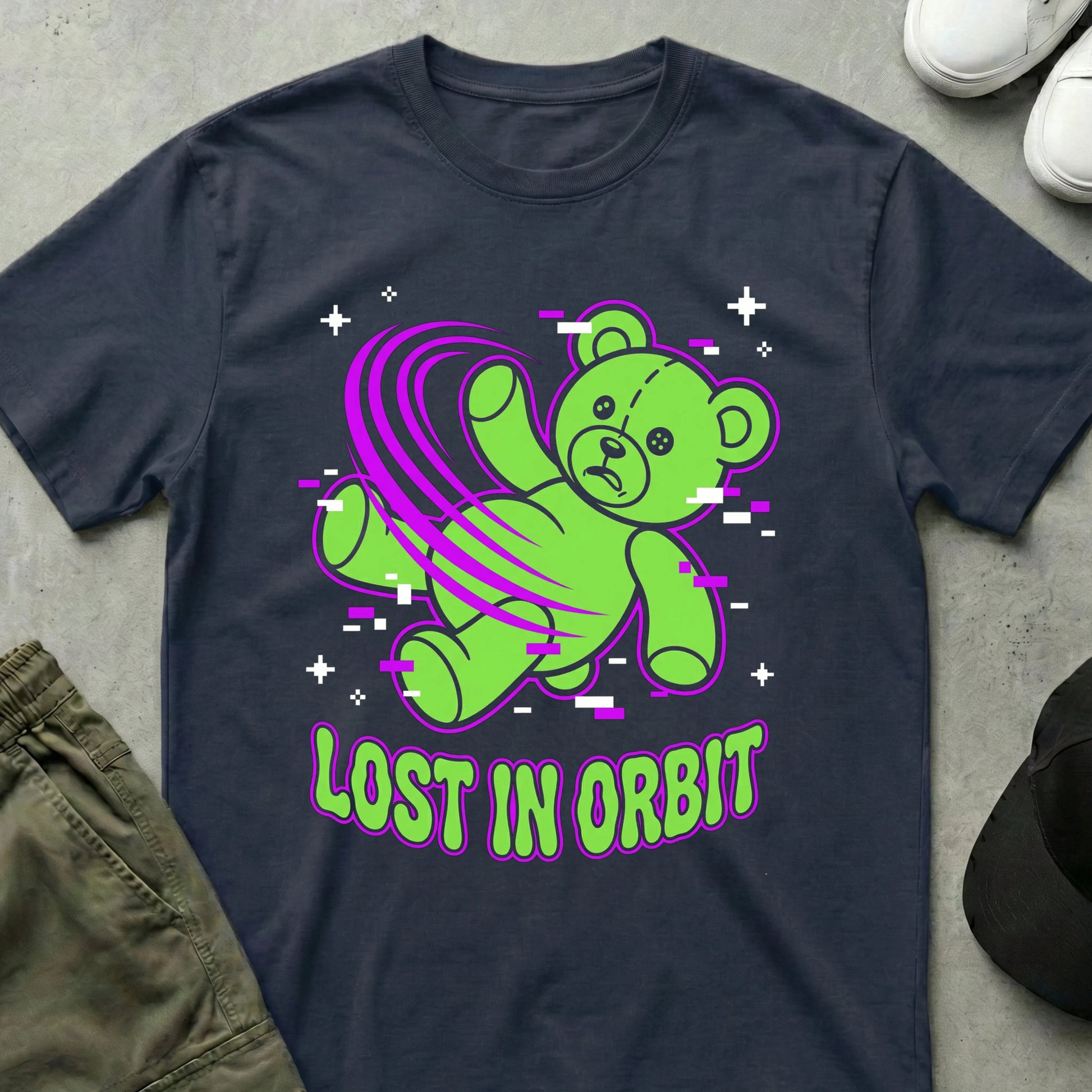 Cool Teds Teddy-Bear Lost in Space T-Shirt Navy / S