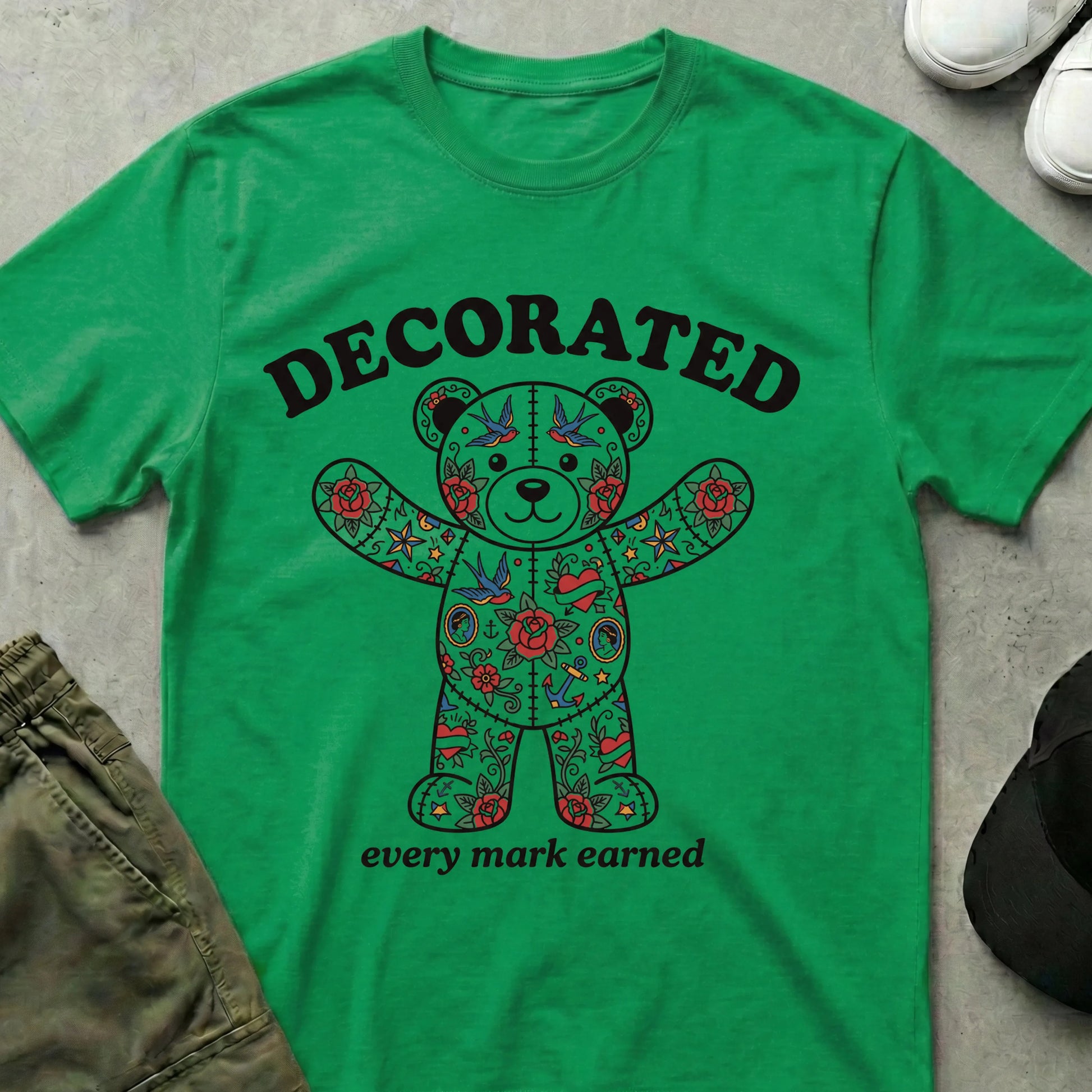 Decorated T-Shirt Irish Green