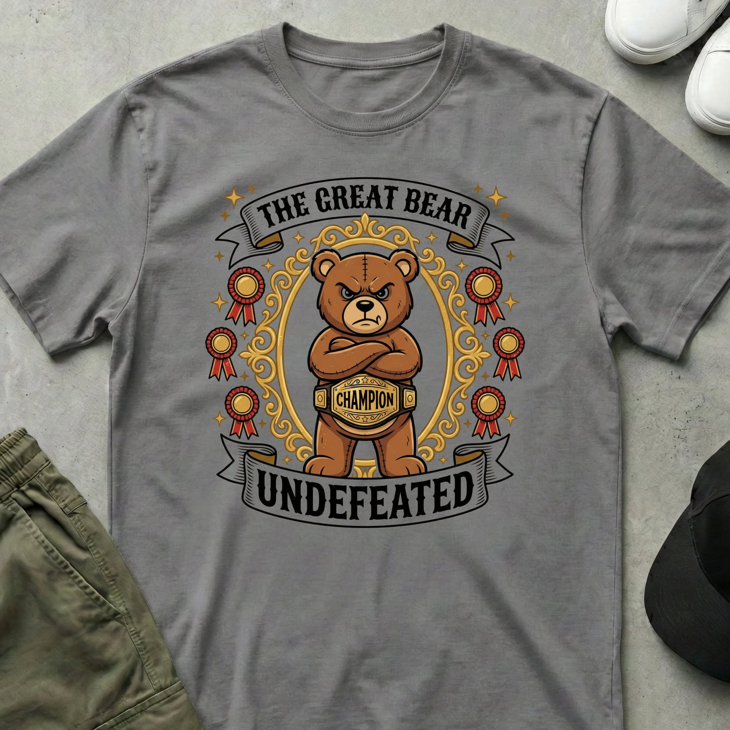 Undefeated T-Shirt Sport Grey