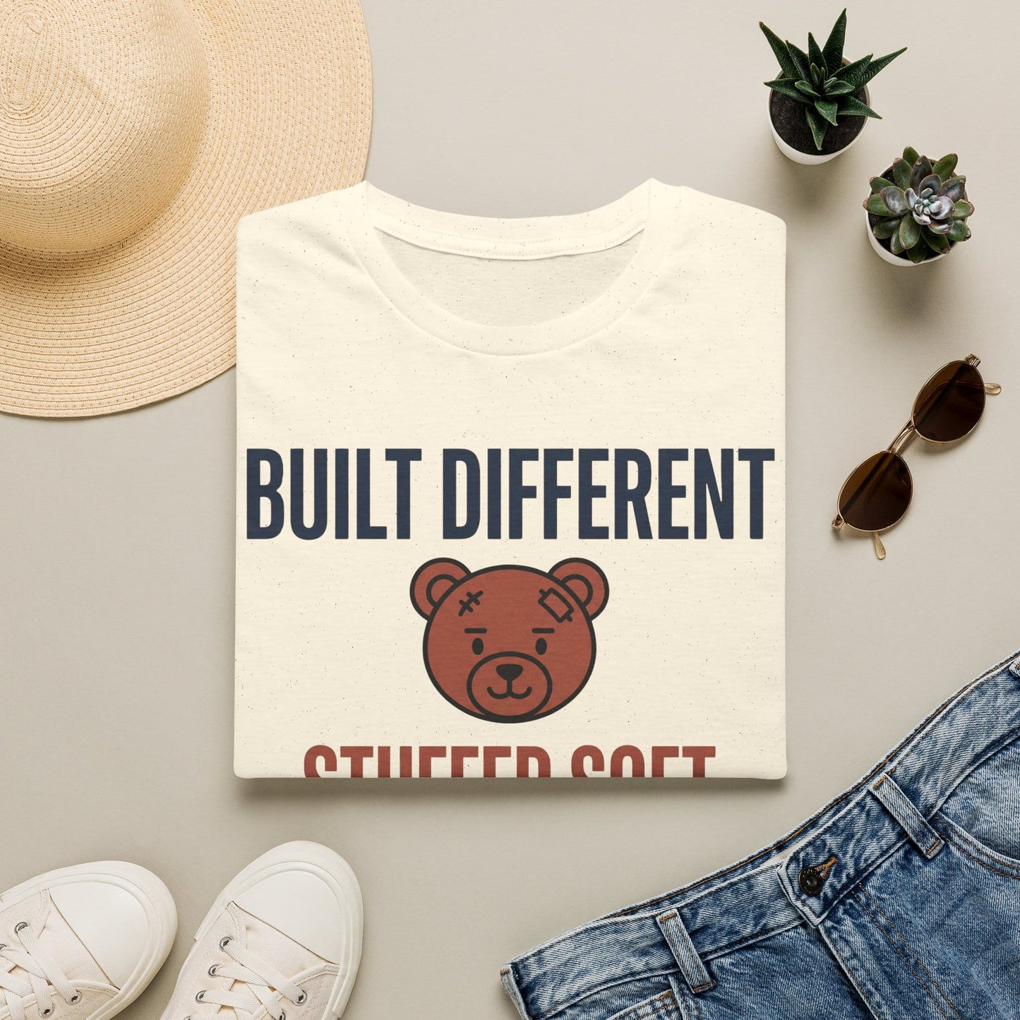 Cool Teds Teddy-Bear Built Bear T-Shirt Natural / S