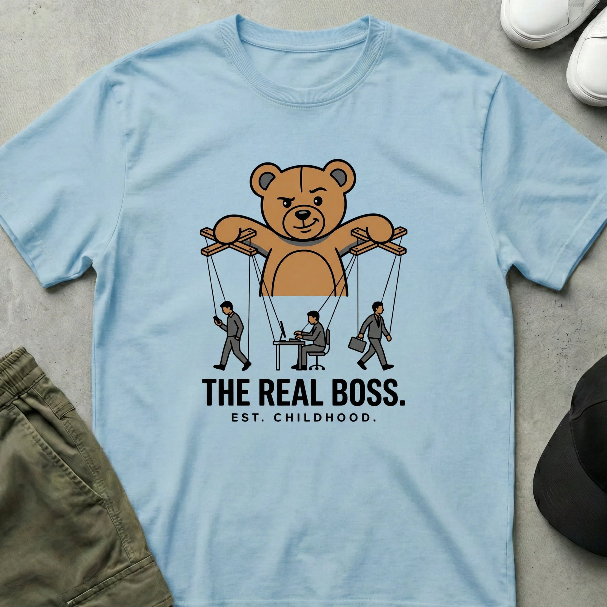 Boss Bear T-Shirt Light Blue