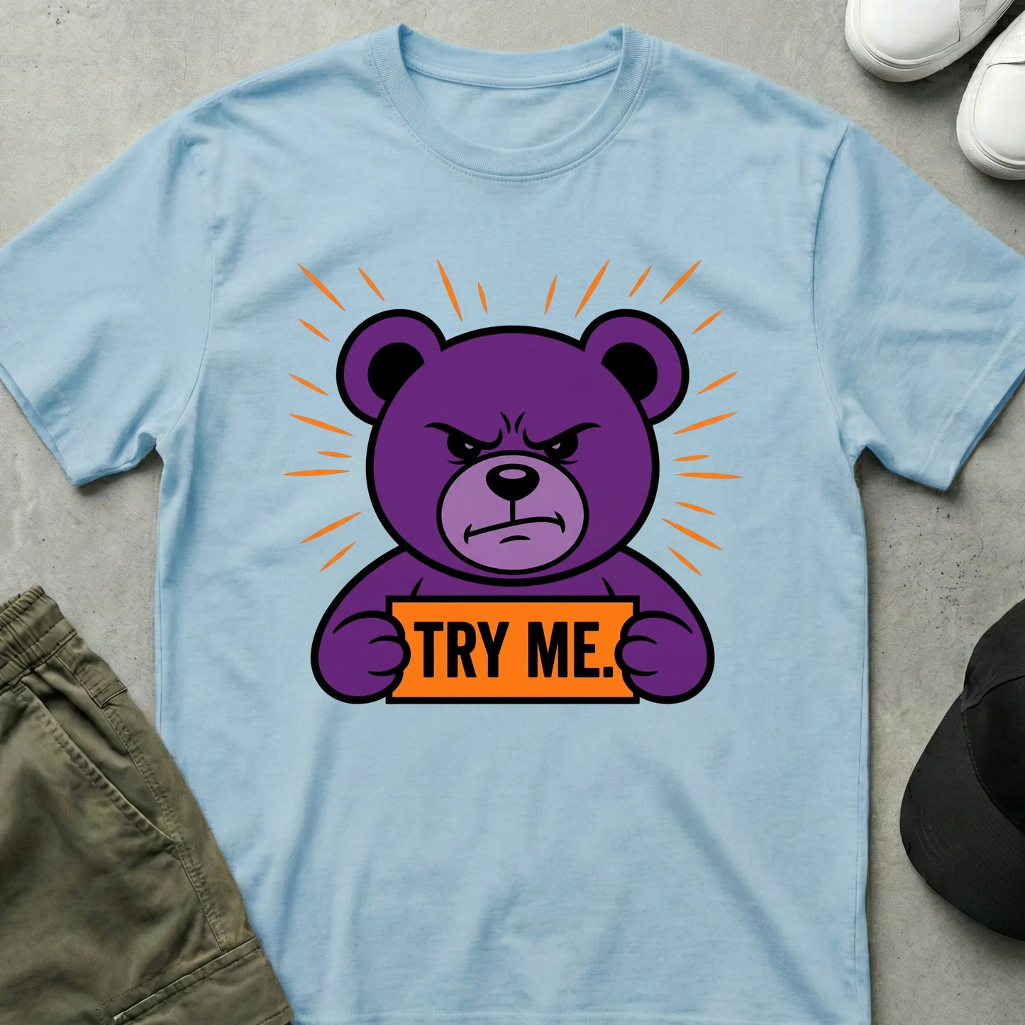 Try Me T-Shirt Light Blue