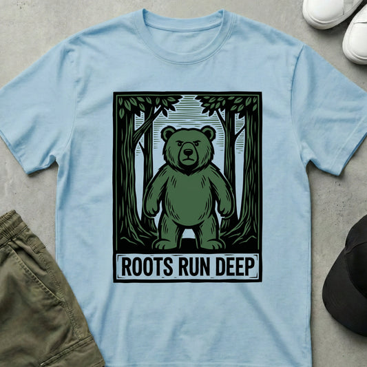 Deep Roots T-Shirt Light Blue