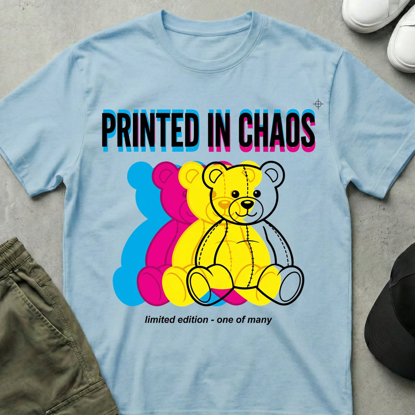 Printed T-Shirt Light Blue