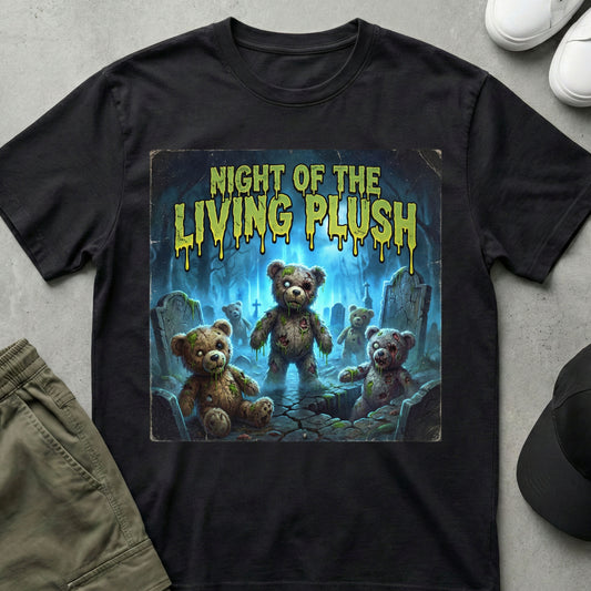 Cool Teds Teddy-Bear Zombie Plush Party T-Shirt Black / S