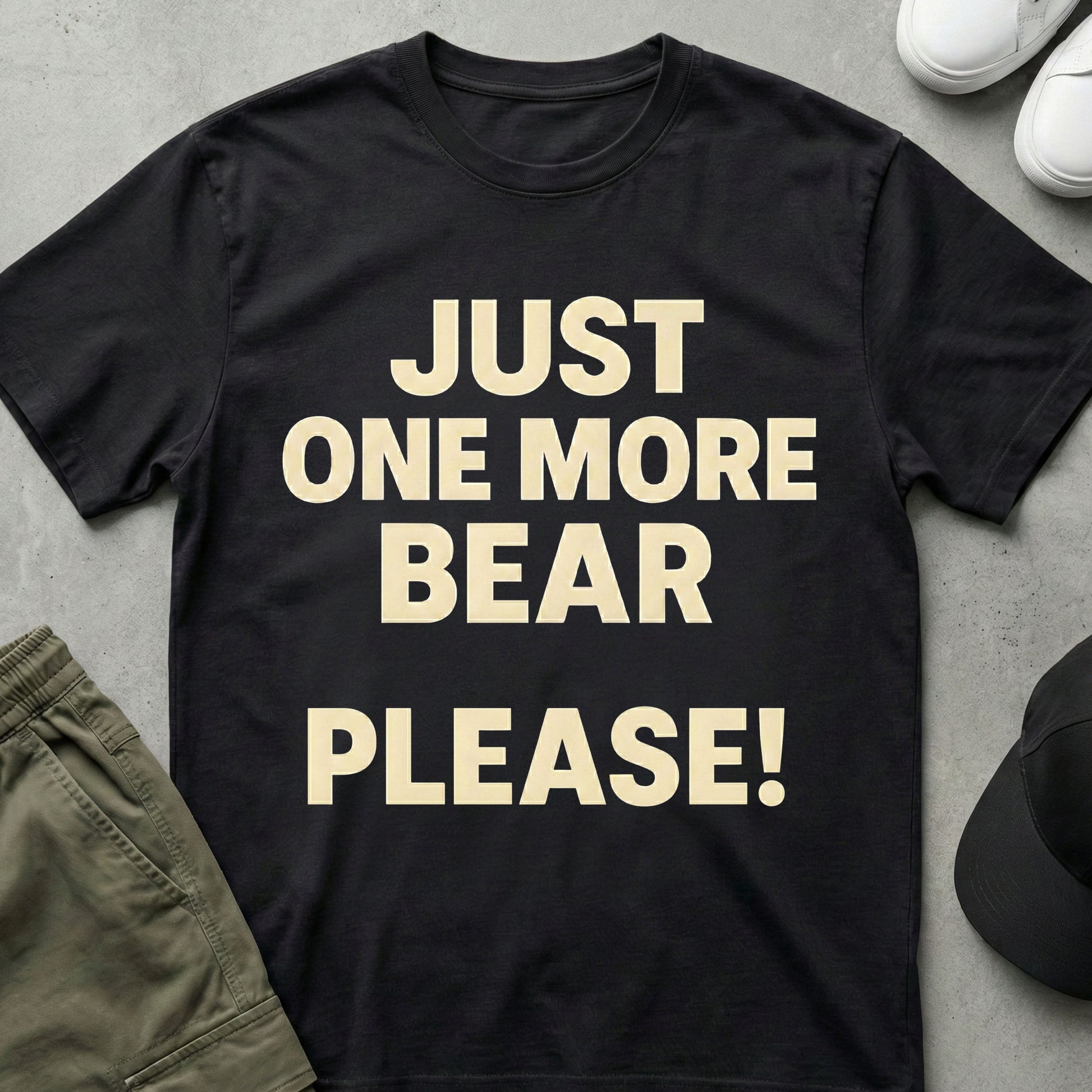 Bear Please T-Shirt Black
