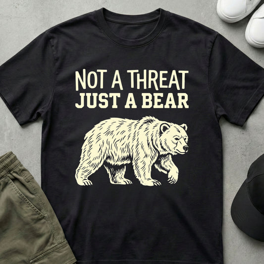 Cool Teds Teddy-Bear Just a Bear T-Shirt Black / S