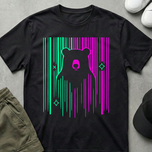 Cyberpunk Bear T-Shirt Black