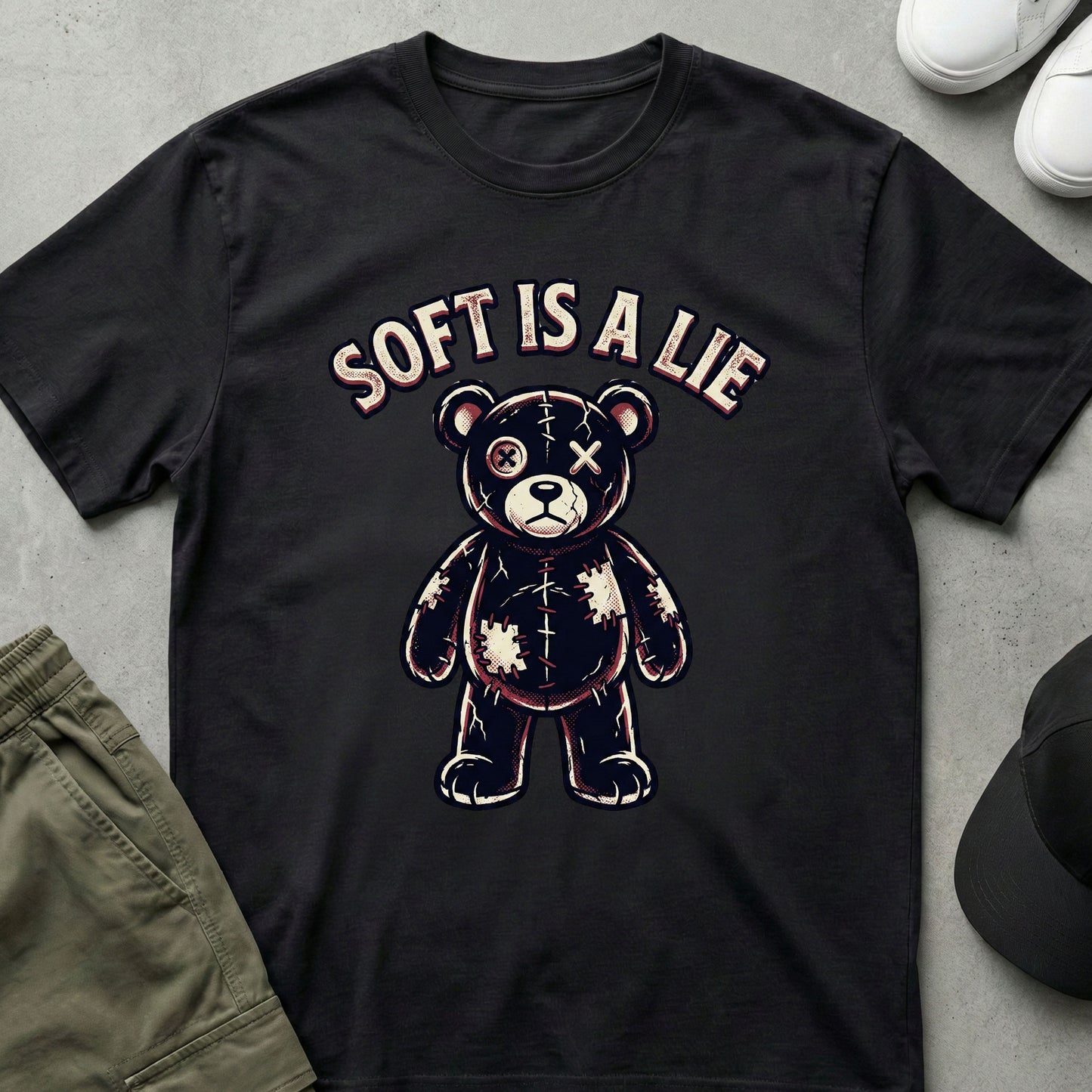 SoftIsALie T-Shirt Black