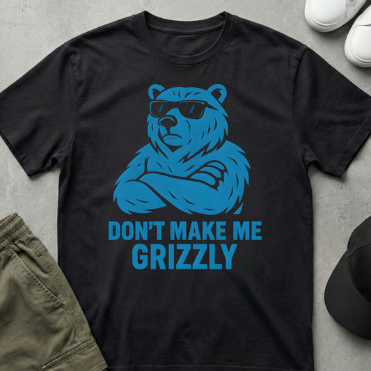 Cool Teds Teddy-Bear Cool Grizzly T-Shirt Black / S