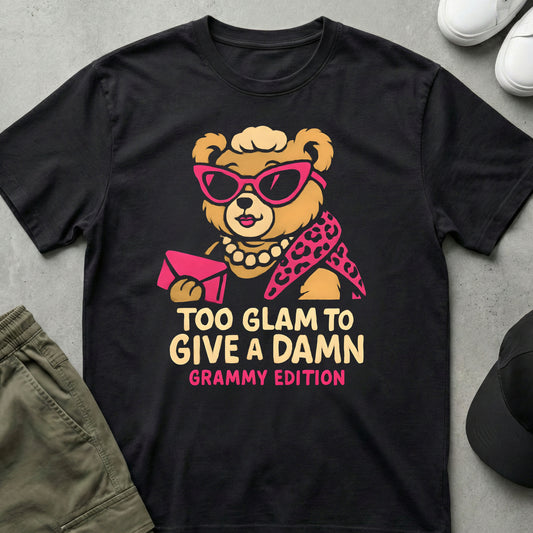 Cool Teds Teddy-Bear Granny Glam T-Shirt Black / S