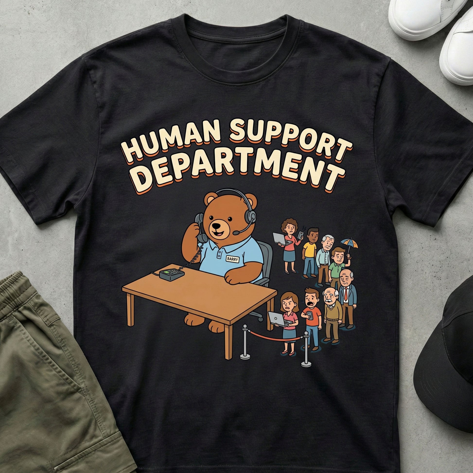 I Support Humans T-Shirt Black