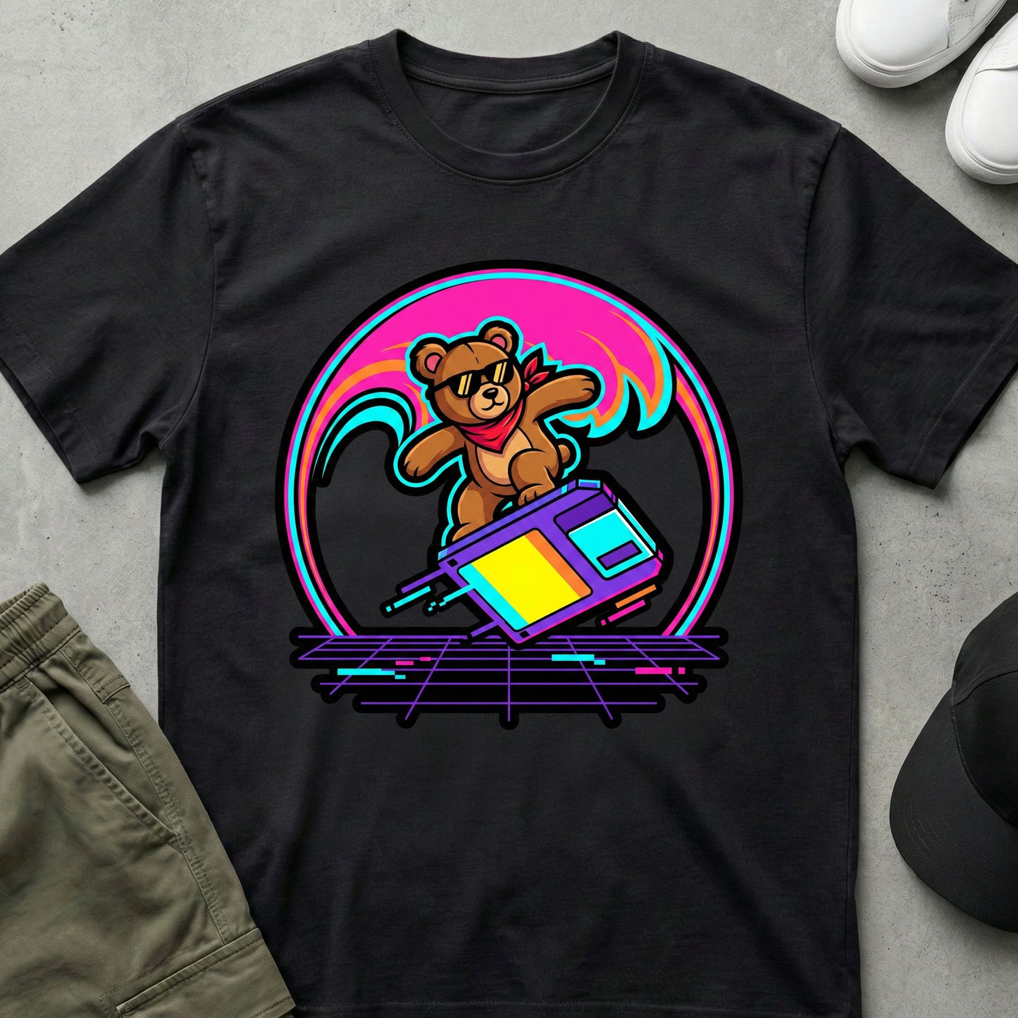 Floppy Shredder T-Shirt Black