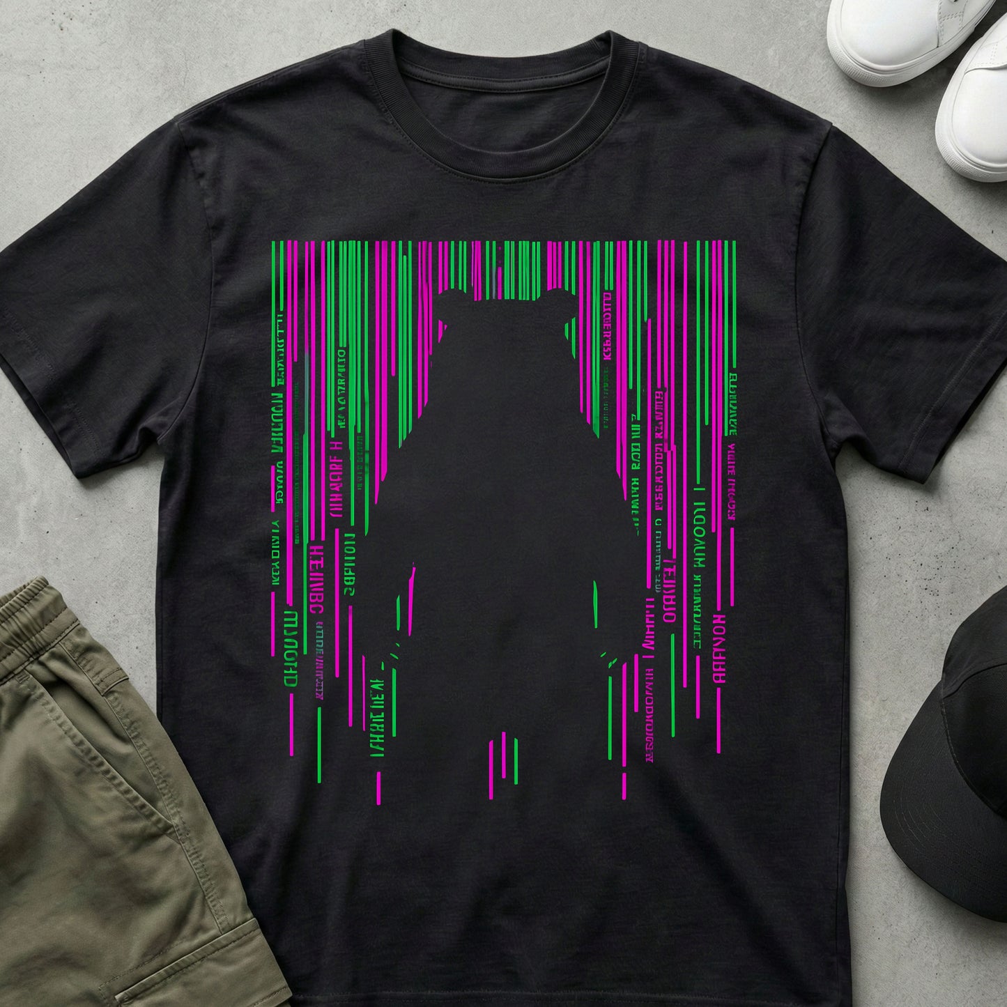 Barcode Bear T-Shirt Black