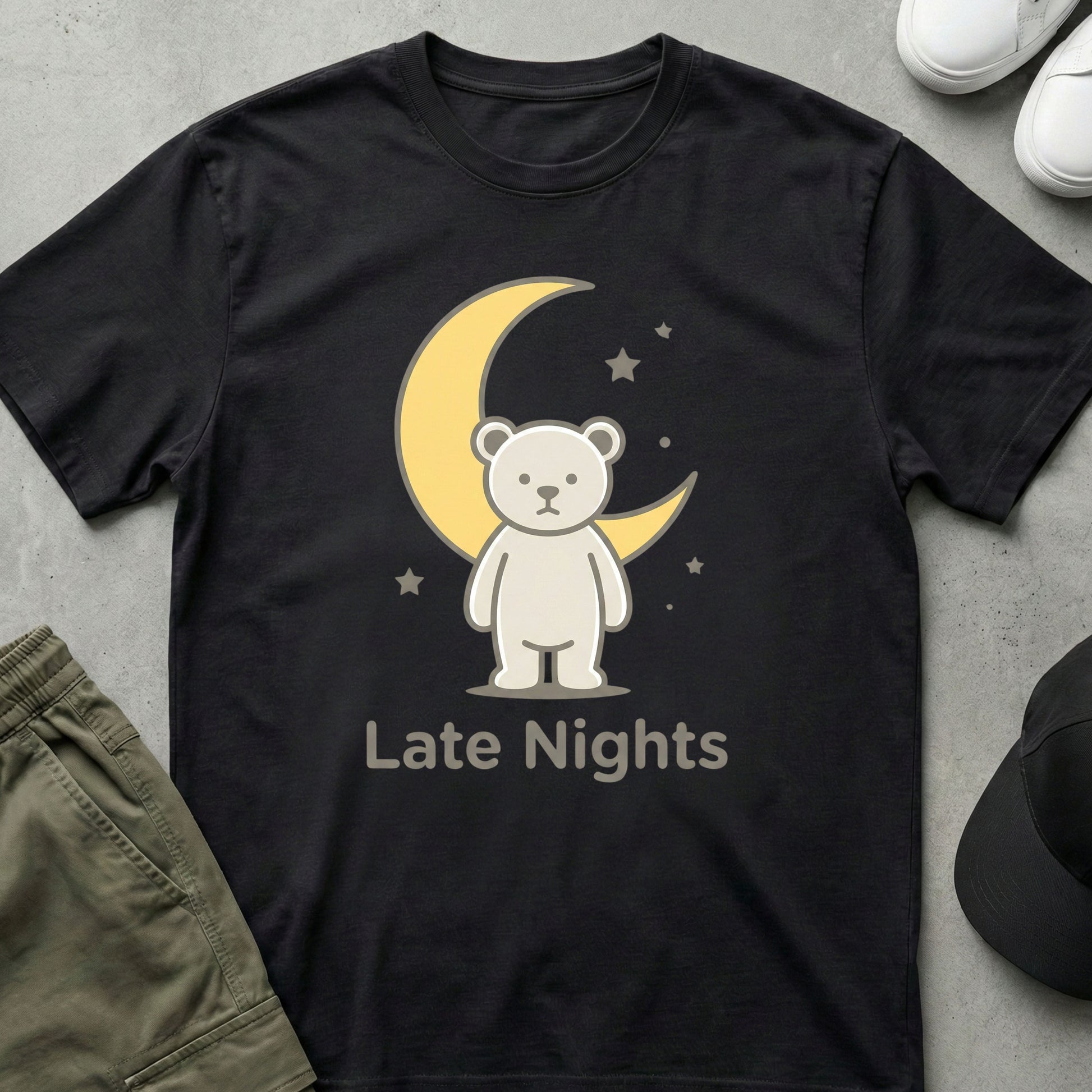 Late Nights T-Shirt Black